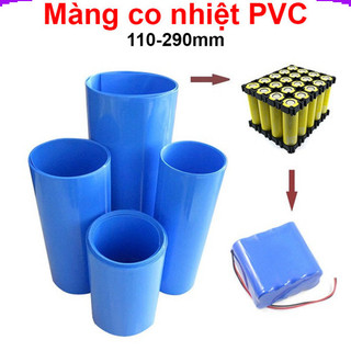 [Giá combo] (2 mét) màng co nhiệt PVC bọc pin từ 110 - 280mm