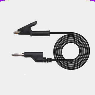 Dây kẹp silicon 2 đầu 1 đầu kẹp cá sấu + 1 đầu jack bắp chuối