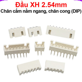 [Giá combo] (50 cái) Đầu XH 2.54mm Chân cắm nằm ngang, chân cong (DIP)