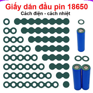[Giá combo] (100 cái) giấy dán cách điện, cách nhiệt đầu pin 18650