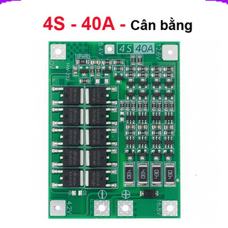 Mạch sạc bảo vệ pin Lithium 3S/4S 40A 60A 18650 BMS 11.1V 12.6V/14.8V 16.8V