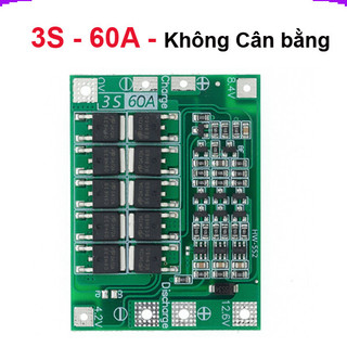 Mạch sạc bảo vệ pin Lithium 3S/4S 40A 60A 18650 BMS 11.1V 12.6V/14.8V 16.8V