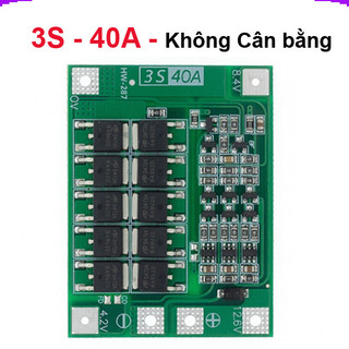 Mạch sạc bảo vệ pin Lithium 3S/4S 40A 60A 18650 BMS 11.1V 12.6V/14.8V 16.8V