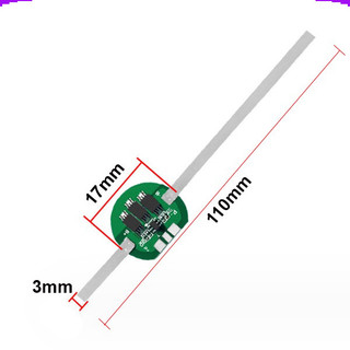 [Giá combo] (5 cái) Mạch bảo vệ hàn đầu pin Lithium 1S 3.7V 2 - 4.5A (1 - 3 MOS) có hàn kẽm sẵn ( PCB tròn)