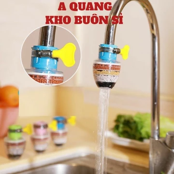 (COMBO 5) Đầu Lọc Nước Trực Tiếp Tại Vòi 6 Tầng Lọc Đầu Lọc Nước Tại Vòi 6 Lớp Linh Hoạt Tiết Kiệm Nước Tháo Rời