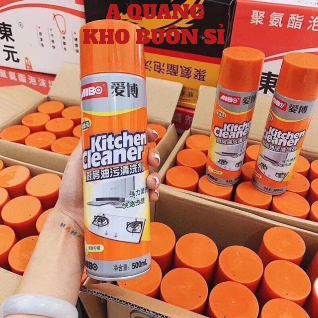 Chai xịt tẩy rửa mảng bám siêu năng Kitchen Cleaner (mảng bám cháy khét trên xong nồi, thiết bị nhà bếp...).