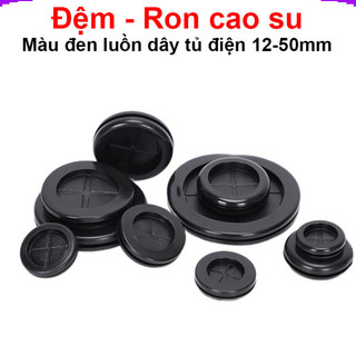 [Giá combo] Đệm cao su, Ron cao su đen luồn dây tủ điện 12 - 50mm