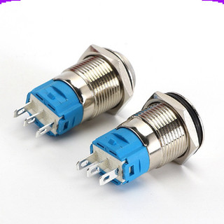 Nút nhấn chống nước đầu cao ( nhấn giữ - khoá ) lỗ khoét 12mm/16mm/19mm/22mm