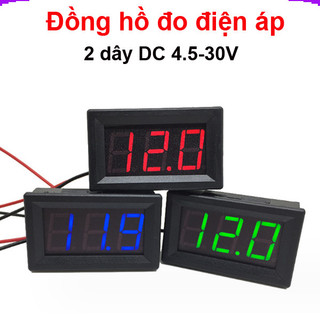 Đồng hồ hiển thị điện áp DC 4.5V - 30V 2 dây