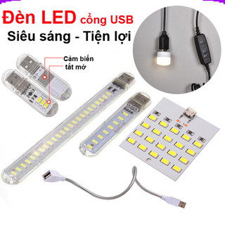 Đèn Led siêu sáng 5V, cáp kim loại, cáp on off