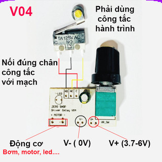 Mạch Delay 0 - 8s V02 (Dùng làm Máy rót rượu nhấn nút rót )
