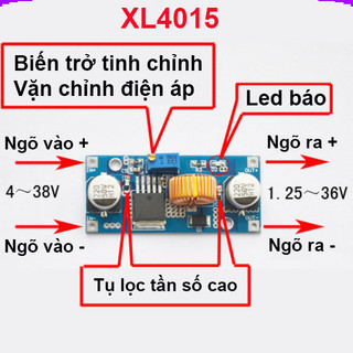 Mạch nguồn giảm áp, hạ áp 5A XL4005 DC - DC