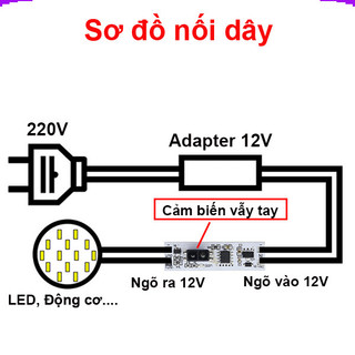 Mạch Cảm biến tắt mở LED 12V