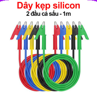 Dây kẹp silicon 2 đầu cá sấu 1m