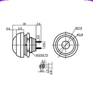 [Giá combo] (5 cái) Nút nhấn nhả PBS - 33B