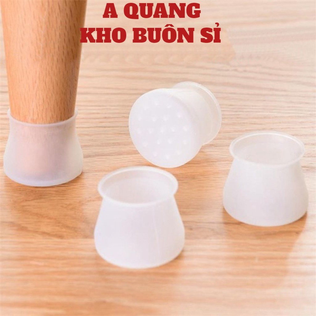 ( COMBO 10) Silicon Tròn Bọc Bảo Vệ Chân Bàn Ghế Dẻo Dai Bền Bỉ