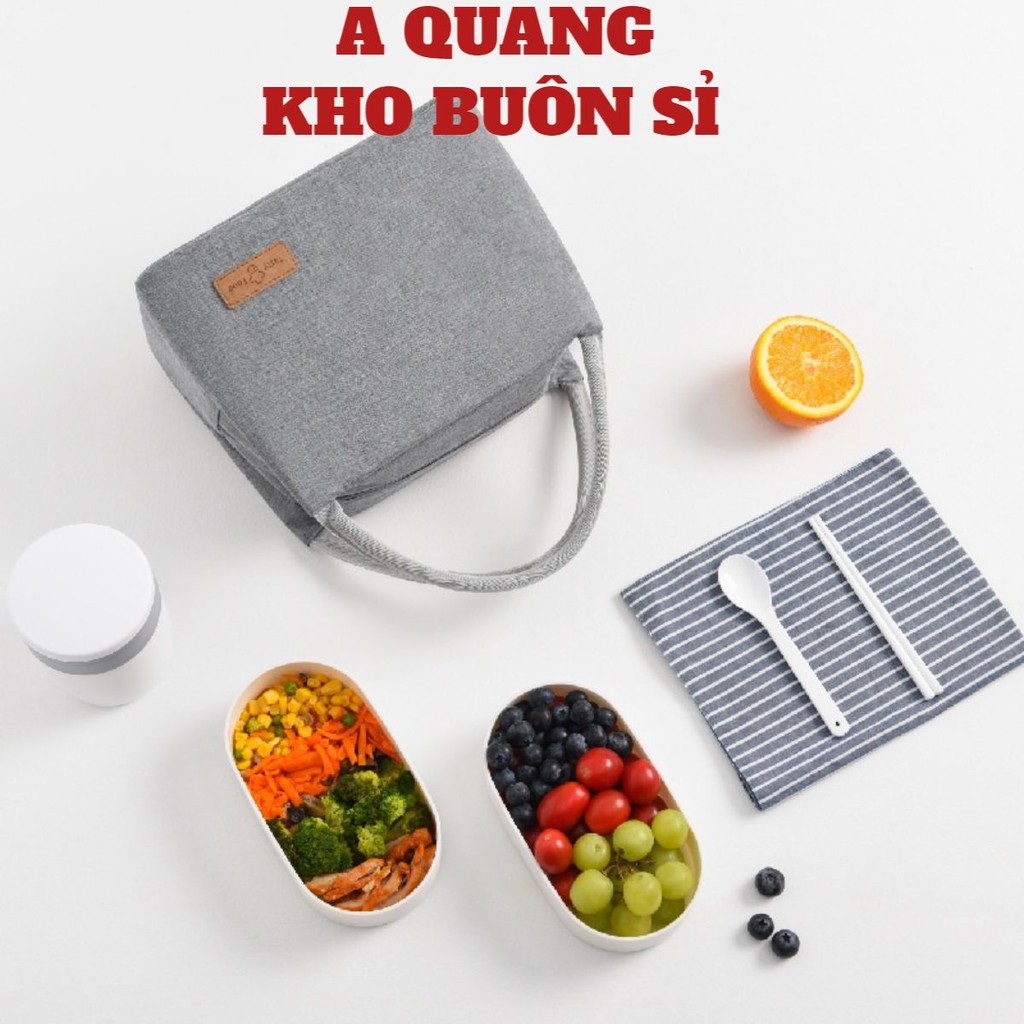 Túi đựng hộp cơm trưa giữ nhiệt bằng vải oxford dày dặn thiết kế dễ thương chất lượng cao GC41077