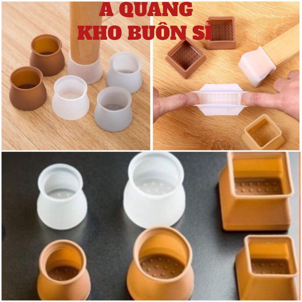( COMBO 10) Vỏ bọc chân bàn ghế bằng silicon dày