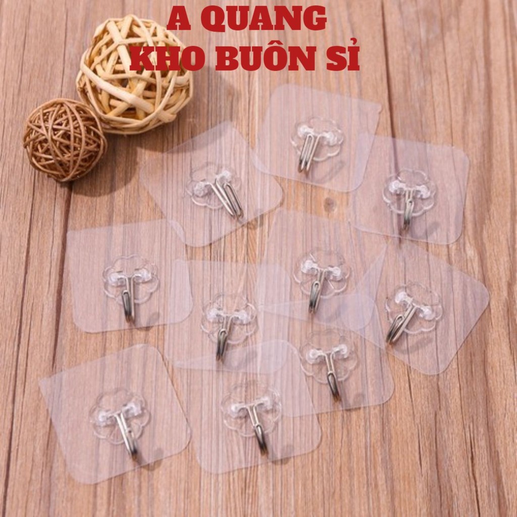 COMBO 10 Móc Dán Tường Trong Suốt🍀SHOPEMTRANG07🍀Móc cường lực trong suốt siêu dính, siêu chắc