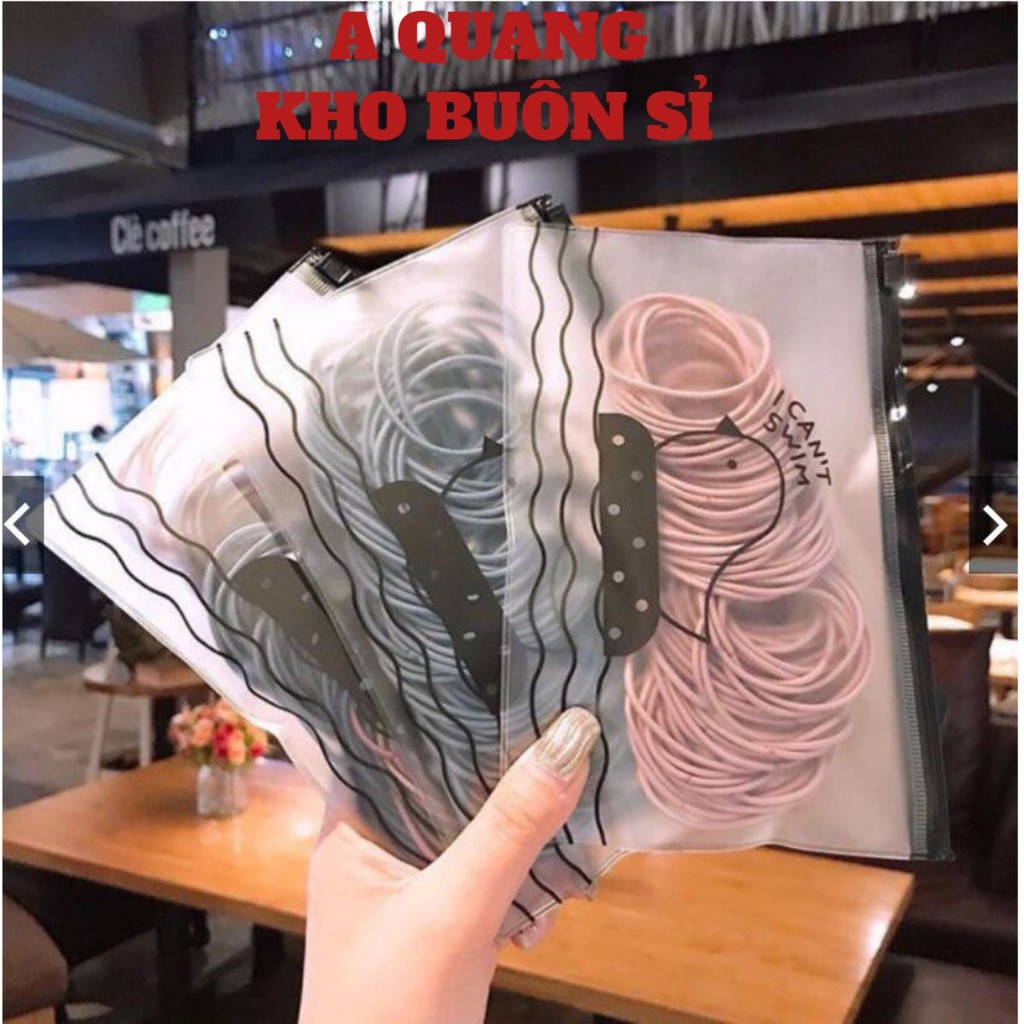 (COMBO 5) Set 100 Dây buộc tóc🍀SHOPEMTRANG07🍀100 chun buộc tóc HÀN QUỐ