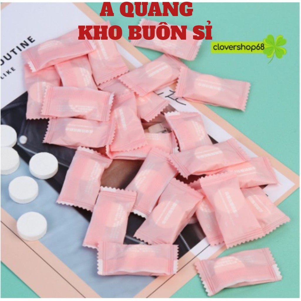 (COMBO) Khăn giấy nén hình viên kẹo 🍀 Shopemtrang7 🍀