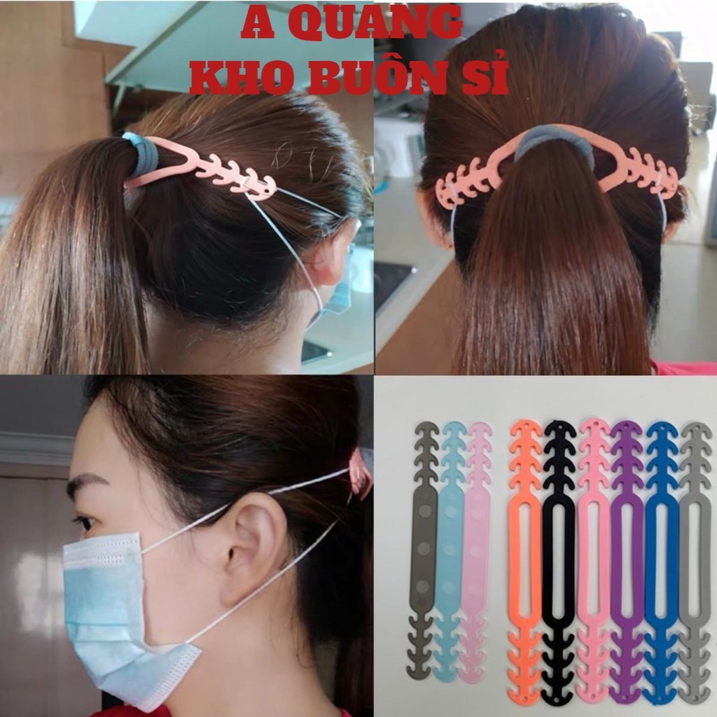 Dây Đeo Khẩu Trang Chống Đau Tai🍀SHOPEMTRANG07🍀Móc Đeo Khẩu Trang, Dây Móc Quai Đeo Giữ Khẩu Trang Chống Đau Tai