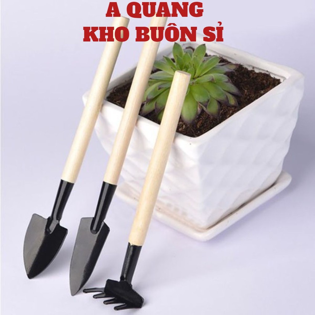 Bộ Cuốc Xẻng Làm Vườn Mini🍀SHOPEMTRANG7🍀Dụng Cụ Làm Vườn, Bộ Cuốc Xẻng Mini Trồng Cây Cảnh Mini Đa Năng