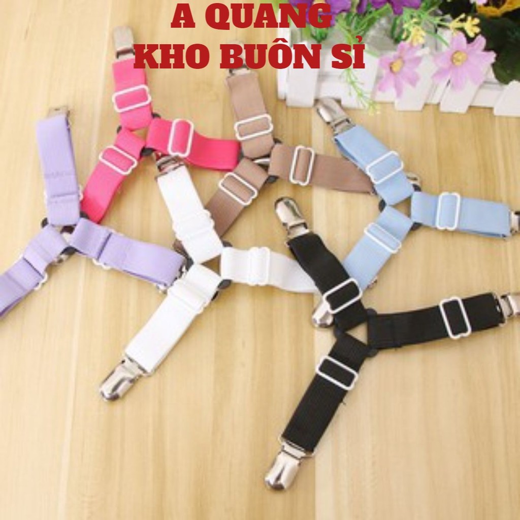 Set 4 kẹp ga giường nhanh chóng tiện lợi🍀SHOPEMTRANG7🍀Kẹp ga giường chóng xe dịch siêu tiện lợi, kẹp giữ ga giường