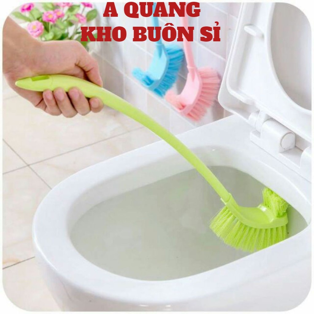 Dụng cụ cọ bồn cầu, cọ toilet 2 đầu🍀SHOPEMTRANG7🍀Chổi cọ toilet 2 đầu - Dụng cụ rửa nhà vệ sinh.