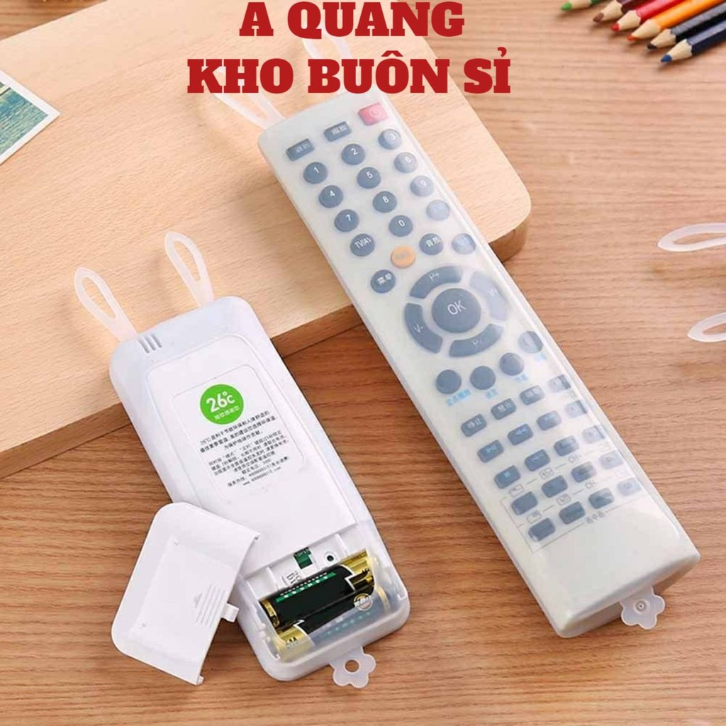 Bọc điều khiển (remote) tivi, điều hòa bằng nhựa silicon dẻo trong suốt, tai thỏ, Vỏ bọc điều khiển TV LG