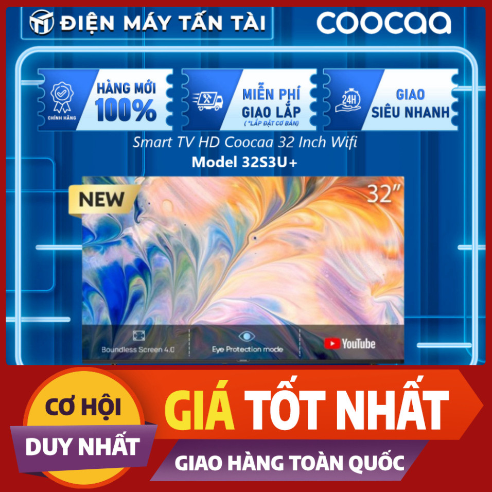 ib freeship- 32S3U+ / 32S3U - Smart TV HD Coocaa 32 Inch Wifi - Model ...