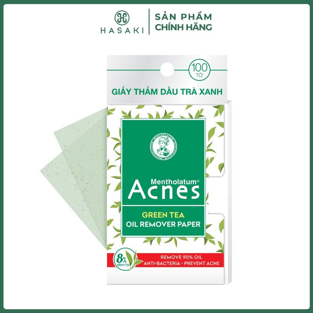 Giấy Thấm Dầu Acnes Trà Xanh 100 Tờ