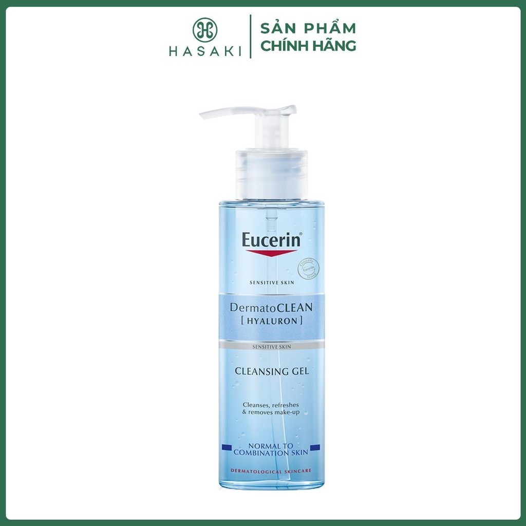 Gel Rửa Mặt Eucerin Cho Da Nhạy Cảm Dermatoclean Cleansing Gel 200ml