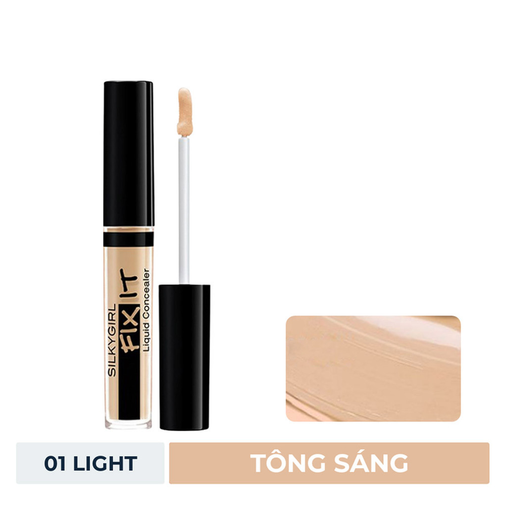 Kem Che Khuyết Điểm Dạng Lỏng Silkygirl Fix It Liquid Concealer 2ml .#02 Natural