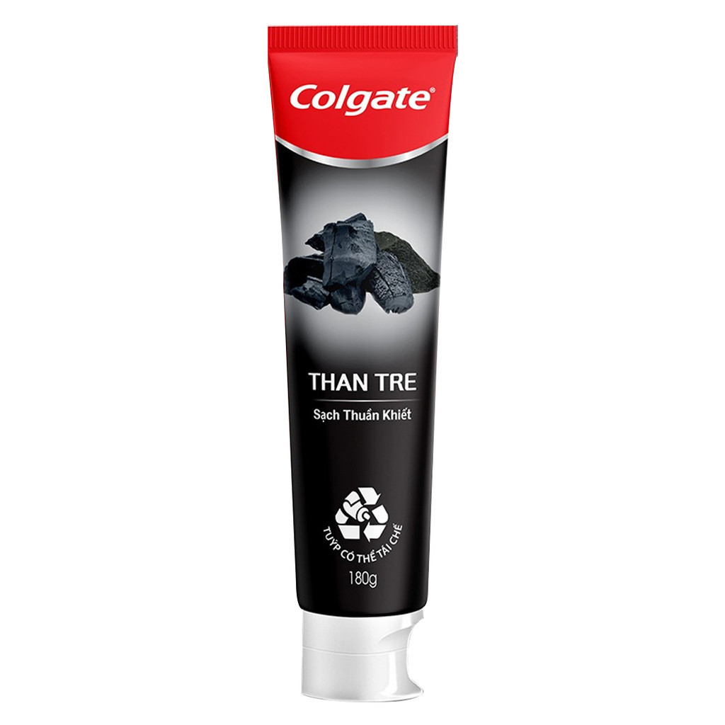 Kem Đánh Răng Colgate Kháng Khuẩn Từ Than Tre & Bạc Hà Natural Charcoal 180g