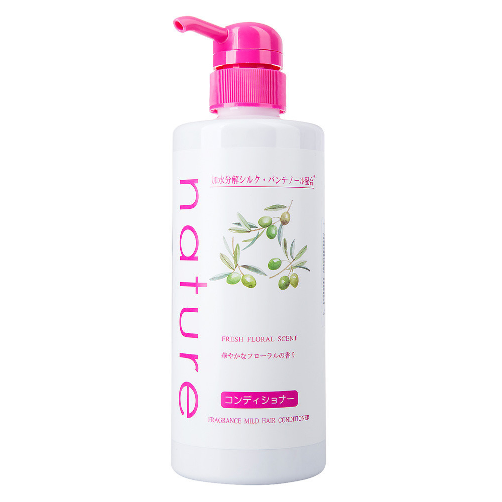 Dầu Xả Naris Nature Dịu Nhẹ Hương Hoa Tươi Mát Fresh Floral Scent Fragrance Mild Hair Conditioner 500ml