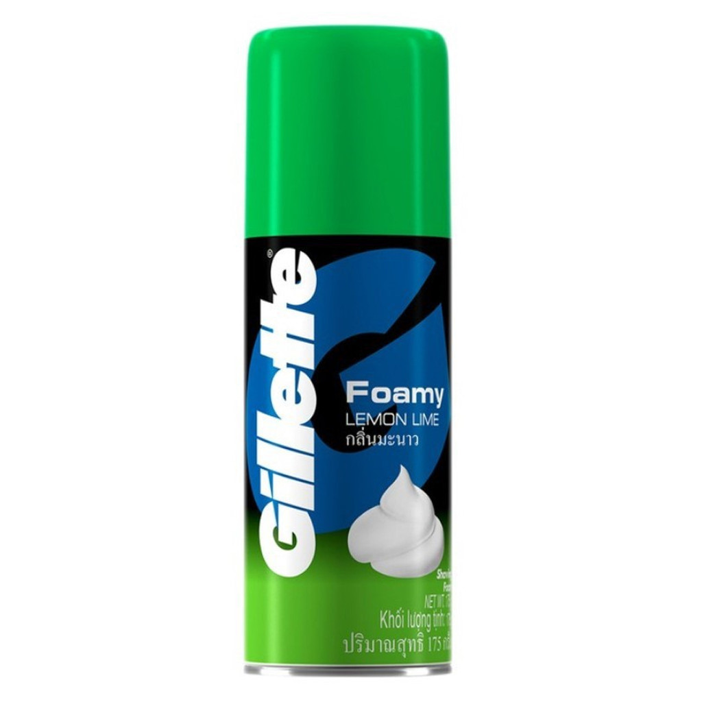 Bọt Cạo Râu Gillette Hương Chanh Foamy Lemon Lime Shaving Foam