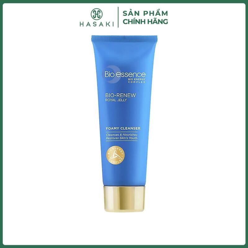 Sữa Rửa Mặt Bio-essence Dưỡng Ẩm Dành Cho Da Dầu Nourishing Foamy Cleanser Royal Jelly + 100g