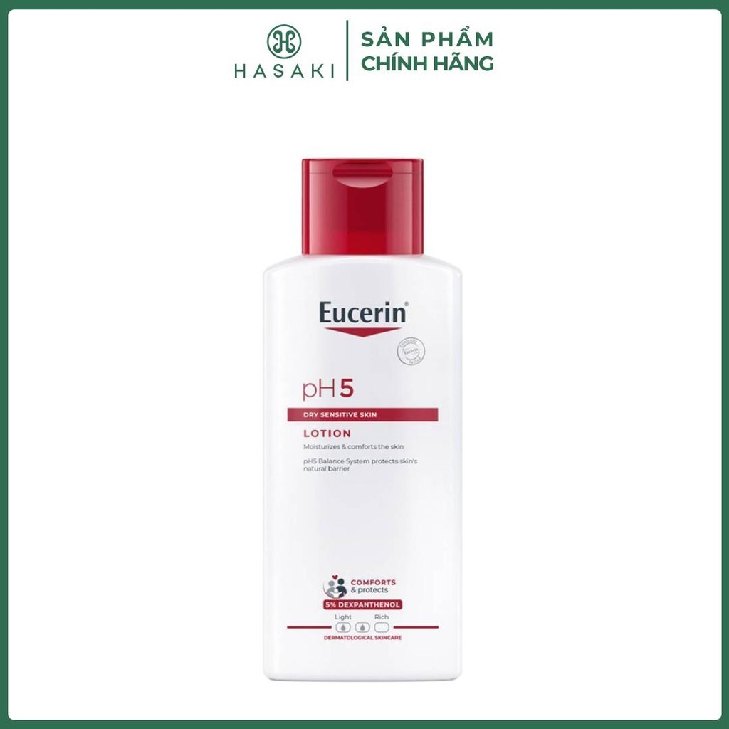 Sữa Dưỡng Thể Cho Da Cơ Thể Nhạy Cảm Sensitive Skin Ph5 Lotion Eucerin 250Ml