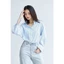 Áo sơ mi kẻ sọc nữ GILLEE sơ mi Hàn Quốc dáng oversized, sơ mi form rộng vải kate Mỹ chống nhăn, thấm hút FAS325