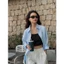 Áo sơ mi nữ GILLEE sơ mi trơn dáng oversized, sơ mi form rộng vải kate Mỹ xanh pastel chống nhăn FAS293