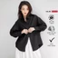 Áo sơ mi đen nữ GILLEE dáng oversized, sơ mi form rộng vải kate Mỹ thanh lịch FAS291
