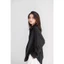 Áo sơ mi đen nữ GILLEE dáng oversized, sơ mi form rộng vải kate Mỹ thanh lịch FAS291