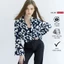 Áo sơ mi nữ GILLEE sơ mi form rộng tay dài loe vải lụa hoạ tiết thấm hút, chống nhăn FAS275