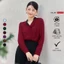 Áo sơ mi nữ cổ rũ GILLEE sơ mi form rộng tay dài vải lụa cát mịn sang trọng chống nhăn, thấm hút FAK063