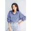 Áo sơ mi kẻ sọc nữ GILLEE dáng oversized, sơ mi form rộng vải kate Mỹ cao cấp chống nhăn, thấm hút tốt FAS294