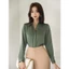 Áo Sơ Mi Nữ Công Sở Cơ Bản GILLEE Lụa Nhung Cao Cấp Màu Pastel Sang Trọng FAS216