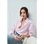 Áo sơ mi nữ kẻ sọc GILLEE sơ mi dáng oversized, sơ mi form rộng vải kate Mỹ chống nhăn, thấm hút FAS338