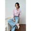 Áo sơ mi nữ kẻ sọc GILLEE sơ mi dáng oversized, sơ mi form rộng vải kate Mỹ chống nhăn, thấm hút FAS338