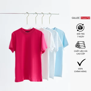 Áo thun nữ GILLEE cổ tròn áo thun tay ngắn chất cotton co giãn tốt, thoải mái vận động FAT068